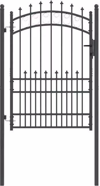 Cancello della recinzione con punte EMMEN 170 x 100 cm CFW9387668