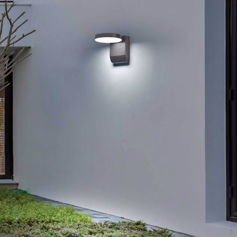 CMD Applique da esterni a LED 9082, Nero, Alluminio, Moderno, Applique LED da esterni