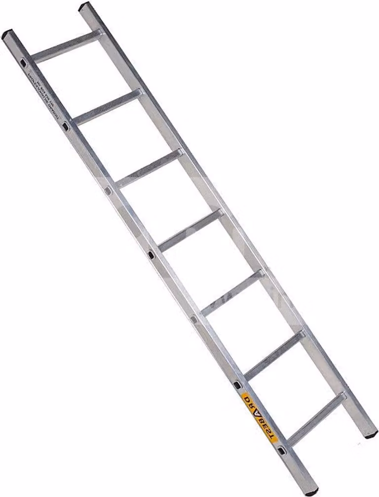 Scala semplice in alluminio 1x 5 gradini Altezza 1,43 m