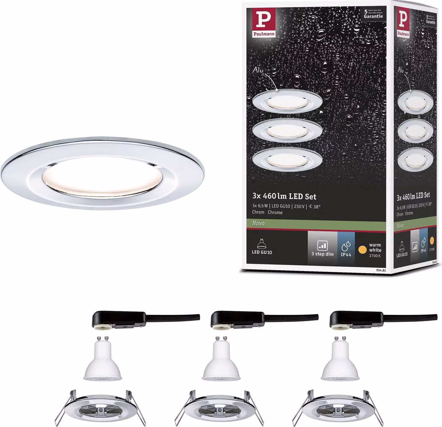 Paulmann Luce da incasso LED Nova basic set rigido
