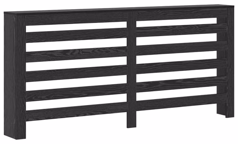 Copertura per radiatori Rovere Nero 175 x 20 x 82 cm