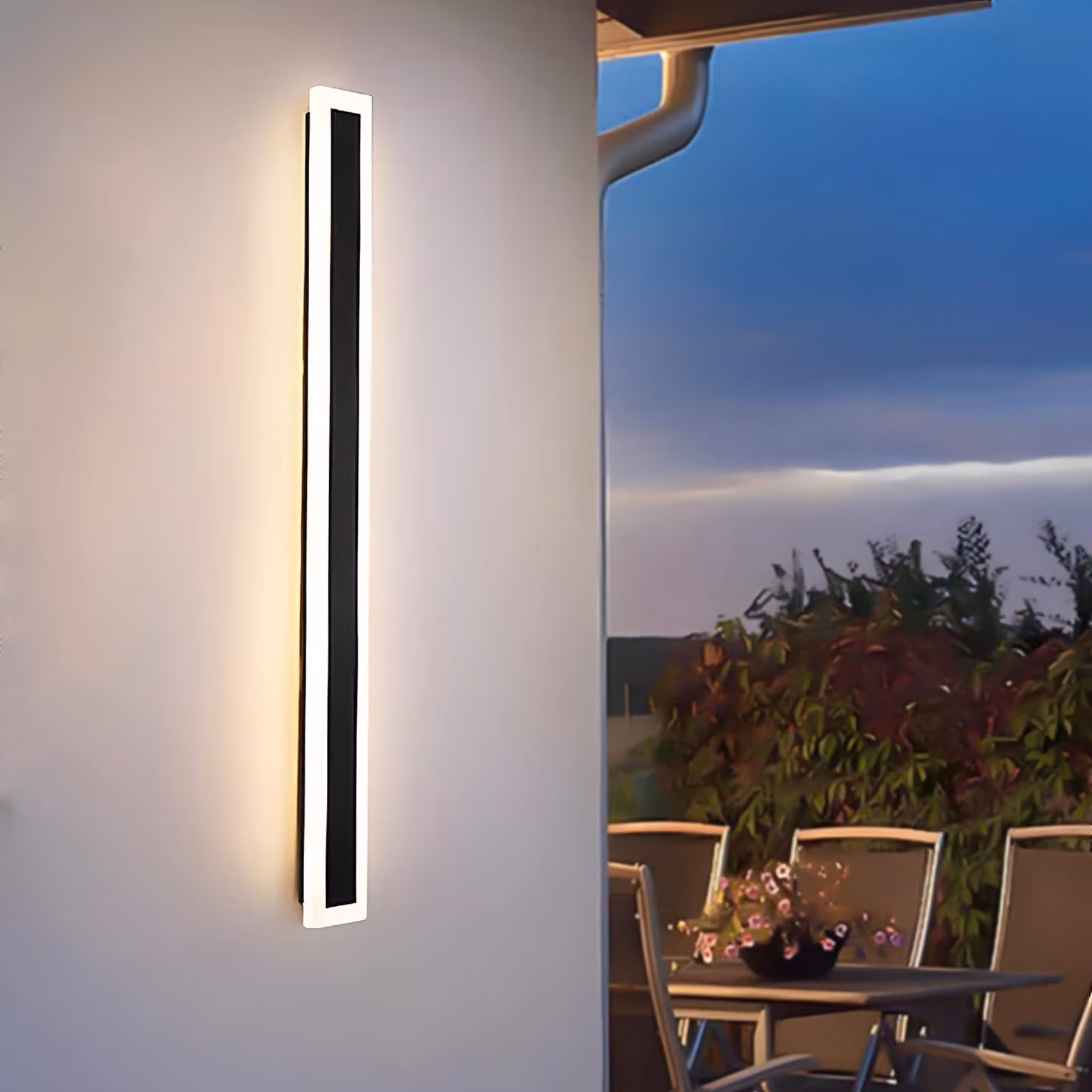 Lampada a LED da parete, 21W, 100cm, grado di protezione IP65, luce bianca naturale, 4000K