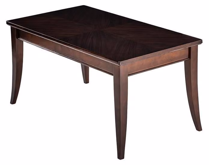 Klassischer rechteckiger Couchtisch mit eleganter Holzmaserung