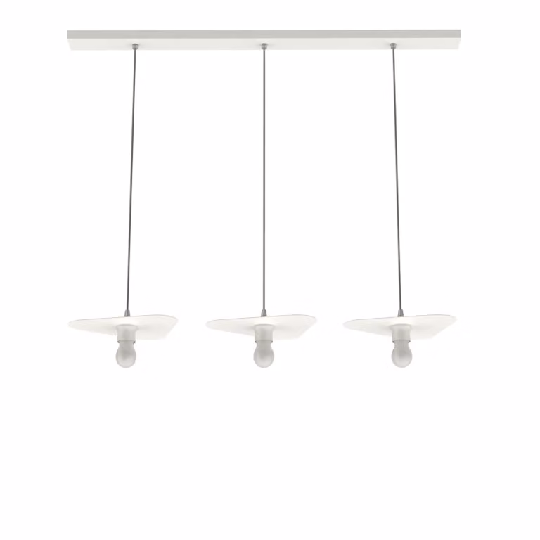Lampada A Sospensione Cloud Lineare A 3 Luci, Monocolore Opaca
