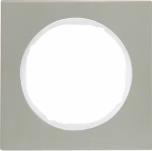 Telaio Eds/pows 1x, rotondo - Telaio 1-gang acciaio inox 10112214