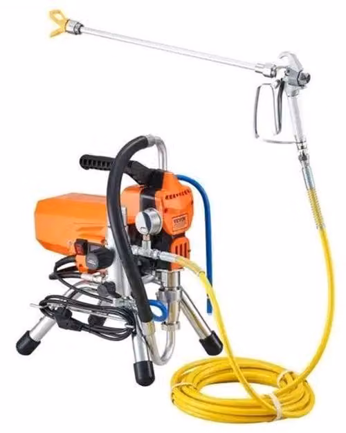 Spruzzatore a pressione senza aria - Pistola a spruzzo elettrica da 2200W, con una pressione di 3000 PSI e un tubo da 9 metri, adatta per vernici a base di lattice e primer