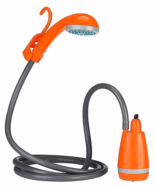 Doccia portatile - Ideale per campeggio, escursioni e viaggi - Realizzata in acciaio inossidabile
