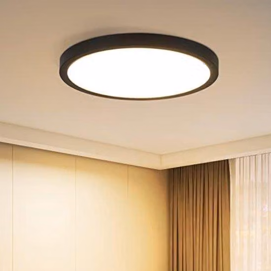 Lampada da soffitto per il bagno - nera