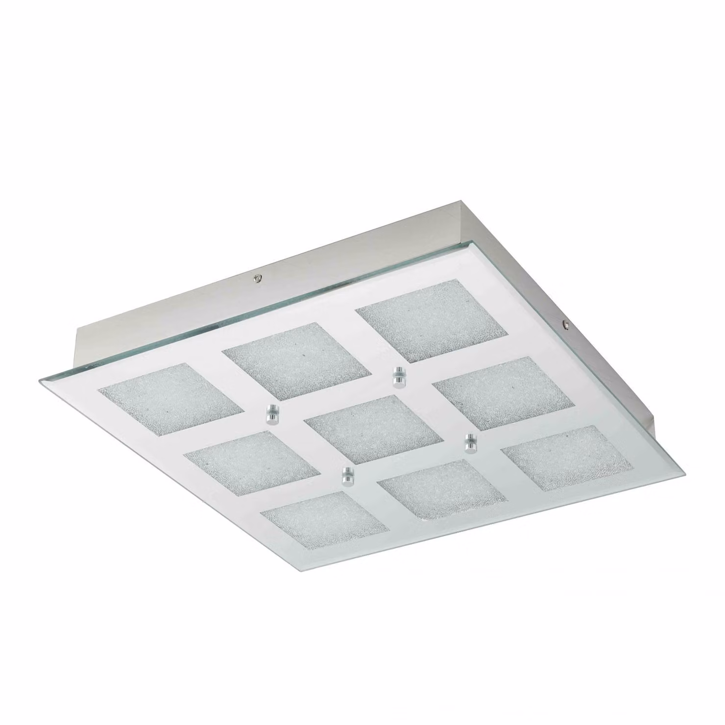 Led-Quadrat/9 Spiegel/Kristall Pallante