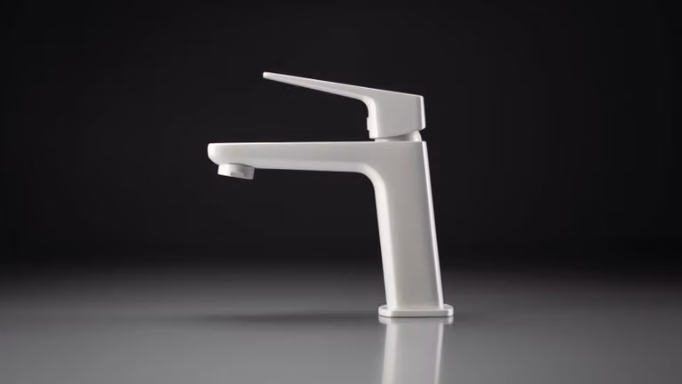 Rubinetto per lavabo - bianco - miscelatore monocomando, bianco