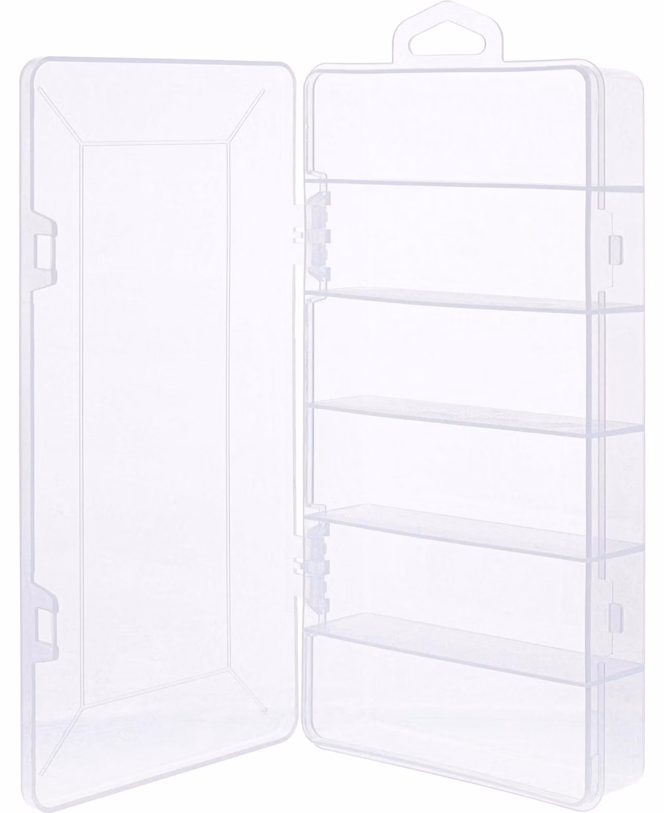InLine® Scatola per minuteria, 6 scomparti, dimensioni: 206x107x33 mm, trasparente
