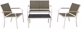 C SET SALOTTO MENTON 4 PZ BIANCO/BEIGE