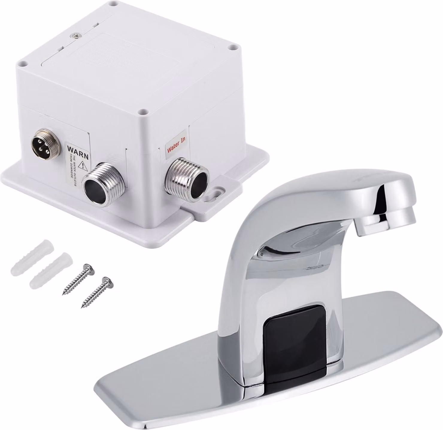 Rubinetto automatico a sensore infrarosso per cucina e bagno, lavello, rubinetto per acqua fredda con centralina di controllo