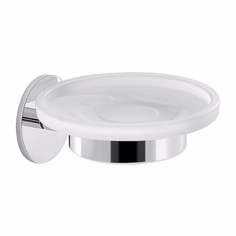 Portasapone da muro in ottone e alluminio 3611 Gedy serie GEA Cromato