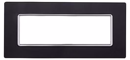 Placca compatibile Bticino Matix 6 moduli vetro colore nero