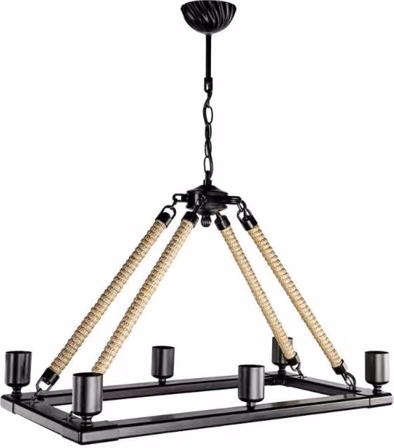 Lampada da soffitto Bohem ASZ0866 con 6 portalampade