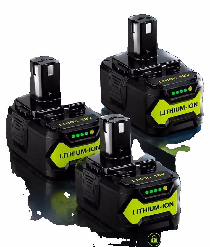 Batterie agli ioni di litio, 18V, capacità 8000mAh, confezione da 3 pezzi, 18V