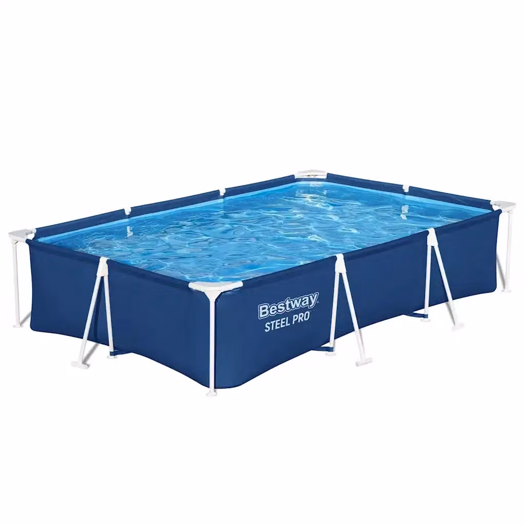 Piscina rettangolare con telaio in acciaio Bestway Steel Pro blu L/P/H: 300 x 201 x 66 cm – 2