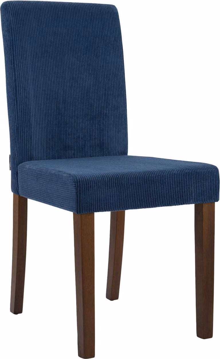 Sedia da pranzo in corda - Sedia in corda - Extra confortevole - Robusta struttura in legno - Blu