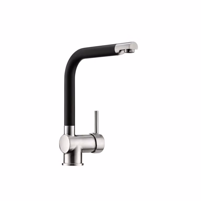 Miscelatore monocomando Naber Drive 1S acciaio inox colorato/nero 5011089