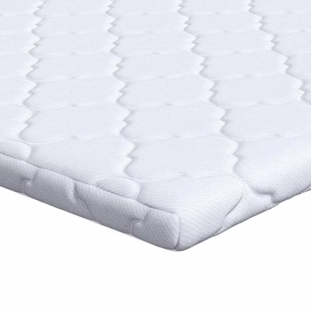 Topper al cocco Bianco in tessuto Jacquard CFW7701031 L: 100 cm, P: 200 cm
