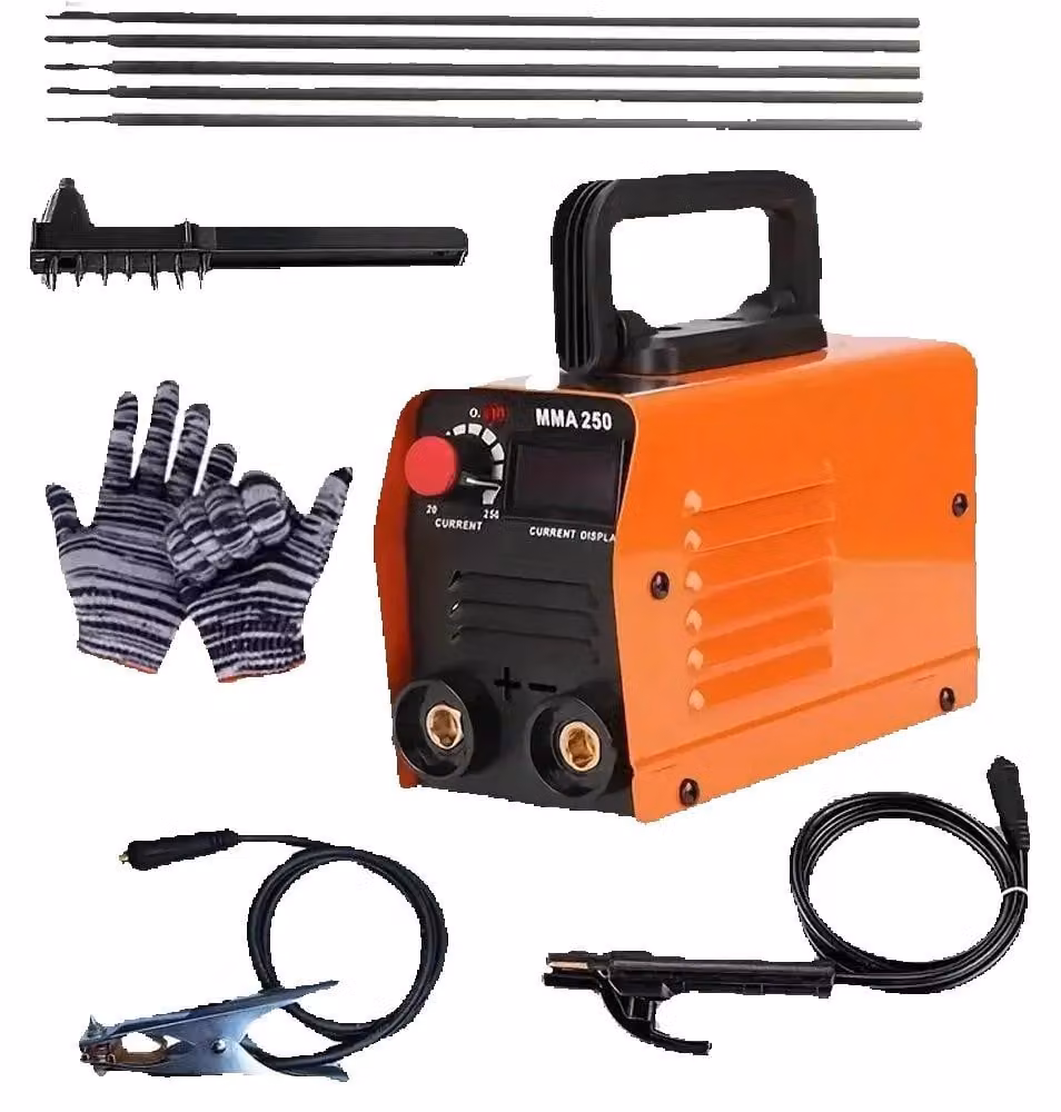 Saldatrice inverter portatile - ZX7 250 A - Saldatrice MMA - 20–250 A - 220 V - Ciclo di lavoro del 60% - 21 x 13 x 10 cm - Arancione