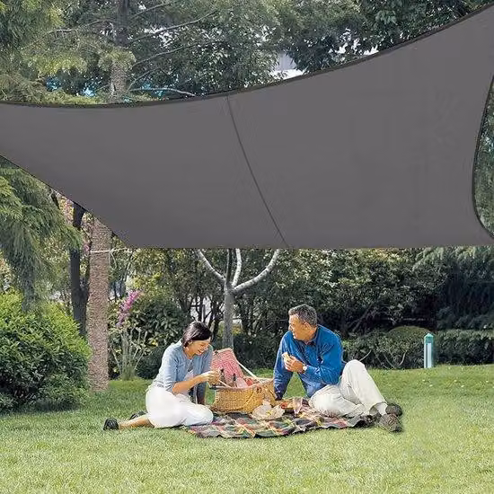 Tappetino impermeabile per esterni, 2,5 x 5 m, resistente ai raggi UV, colore beige