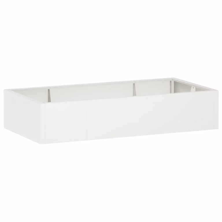 Set di 6 muri di contenimento vidaXL in acciaio bianco L 200 x H 100 x P 30 cm