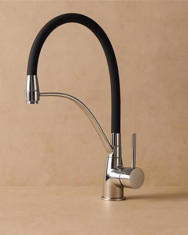 Miscelatore monocomando lavello con canna in silicone Kitchen