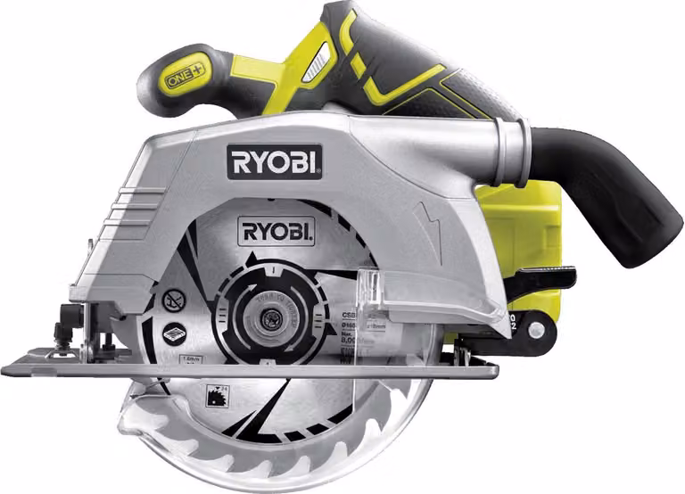 RYOBI - 18V ONE+ Circular Saw - diam. 165 mm x 16 mm - 4.700 rpm - Supplied with 1 x 24-tooth blade - R18CS-0