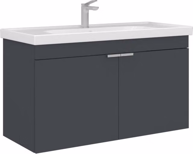Mobile lavabo "Desna 100" - 100 x 45 x 58 cm - Antracite opaco