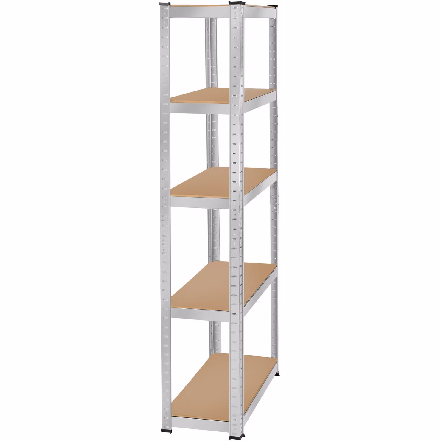 Scaffalatura per grandi carichi tectake color argento con ripiani in plastica, L: 180 cm, P: 90 cm, H: 40 cm – 3