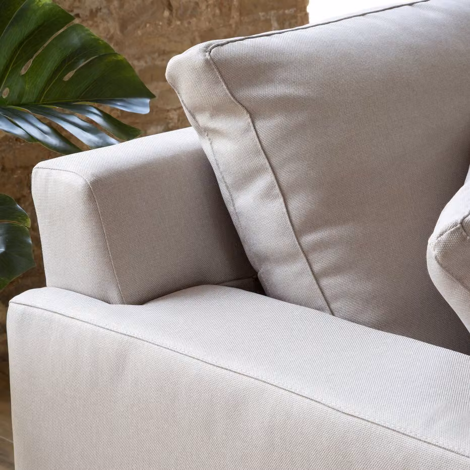 Divano letto Rabat Banak a 3 posti con chaise longue a destra, colore nero, in tessuto con struttura in legno e schienale imbottito – 2