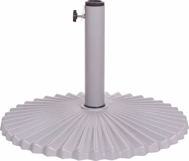 Base per ombrellone BELIANI in acciaio scanalato verniciato a polvere, grigio