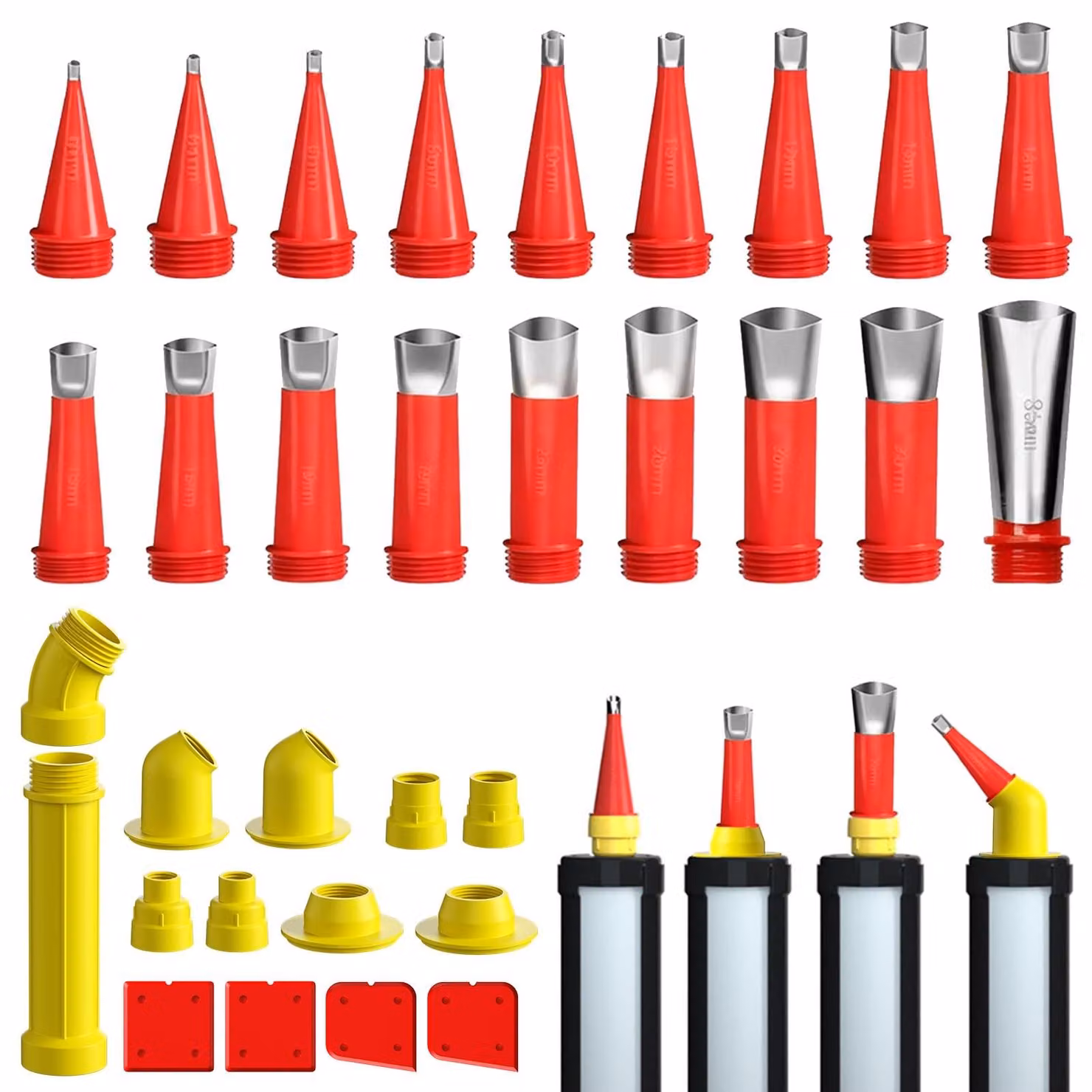 Set di strumenti Delige da 32 pezzi, con beccucci in silicone