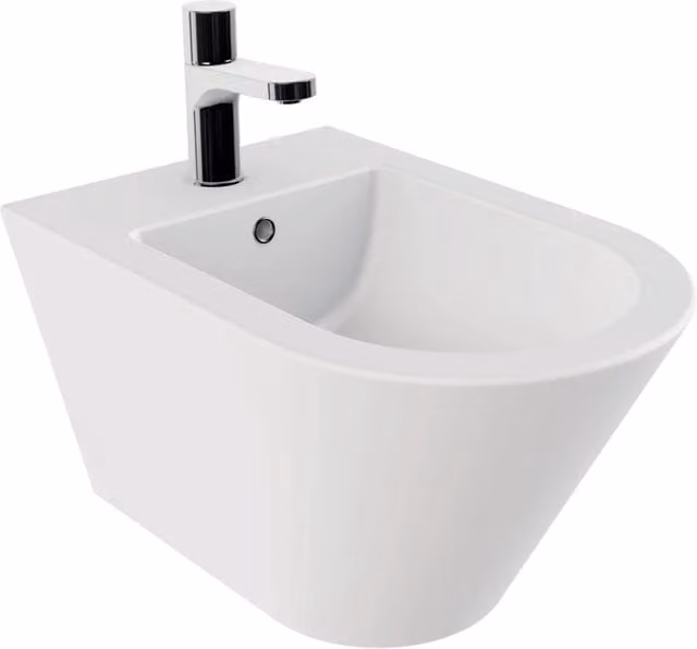 Bidet Sospeso Azzurra Ceramica "Forma" Bianco Opaco