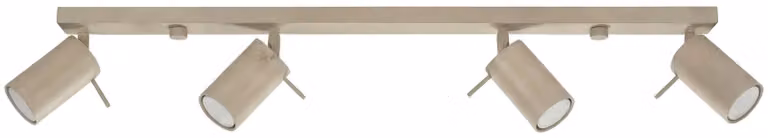 Plafoniera RING 4L color taupe, 4xGU10, 10 W, finitura metallica, 16x6x80 cm, Sollux Lighting