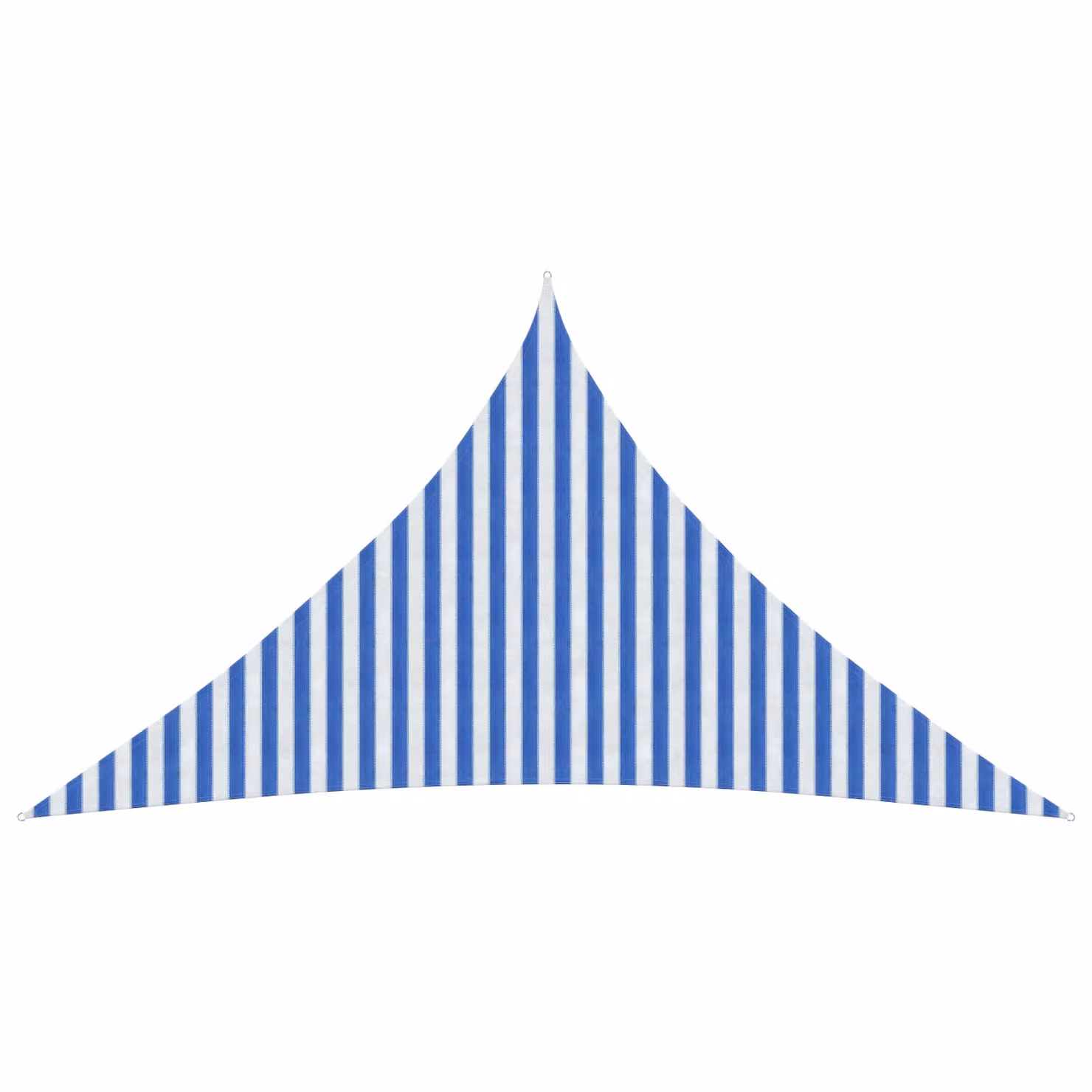 Telo Ombra Triangolare vidaXL in HDPE Blu e Bianco L/P/H: 5 x 5 x 5 m