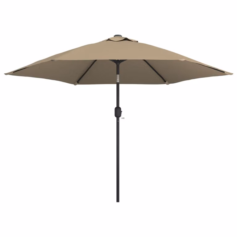 Ombrellone da Esterni con Palo in Metallo 300 cm Grigio Talpa