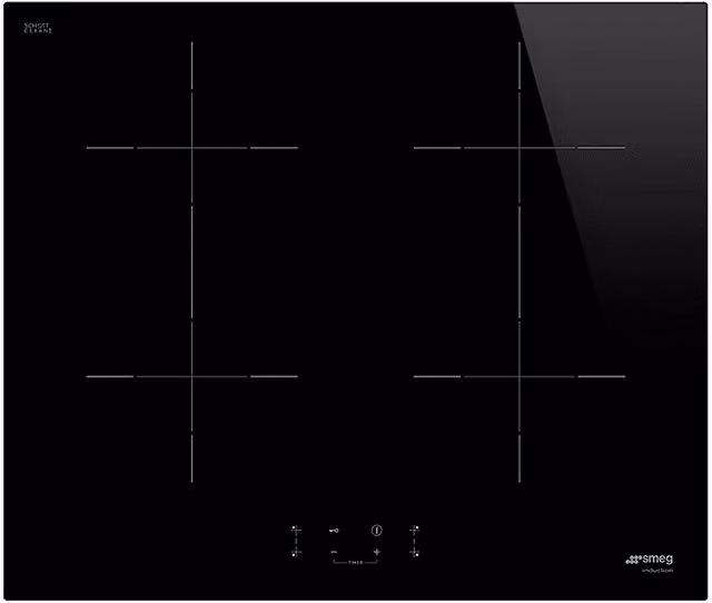 Piano cottura a induzione Smeg SIB2641D in vetroceramica nero, L: 60 cm, P: 51 cm