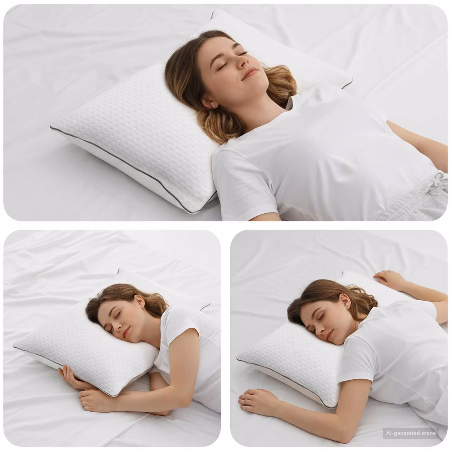 Cuscino Shread vidaXL Bianco in Schiuma Memory con Rivestimento Rimovibile L: 80 cm, P: 40 cm, H: 14,5 cm