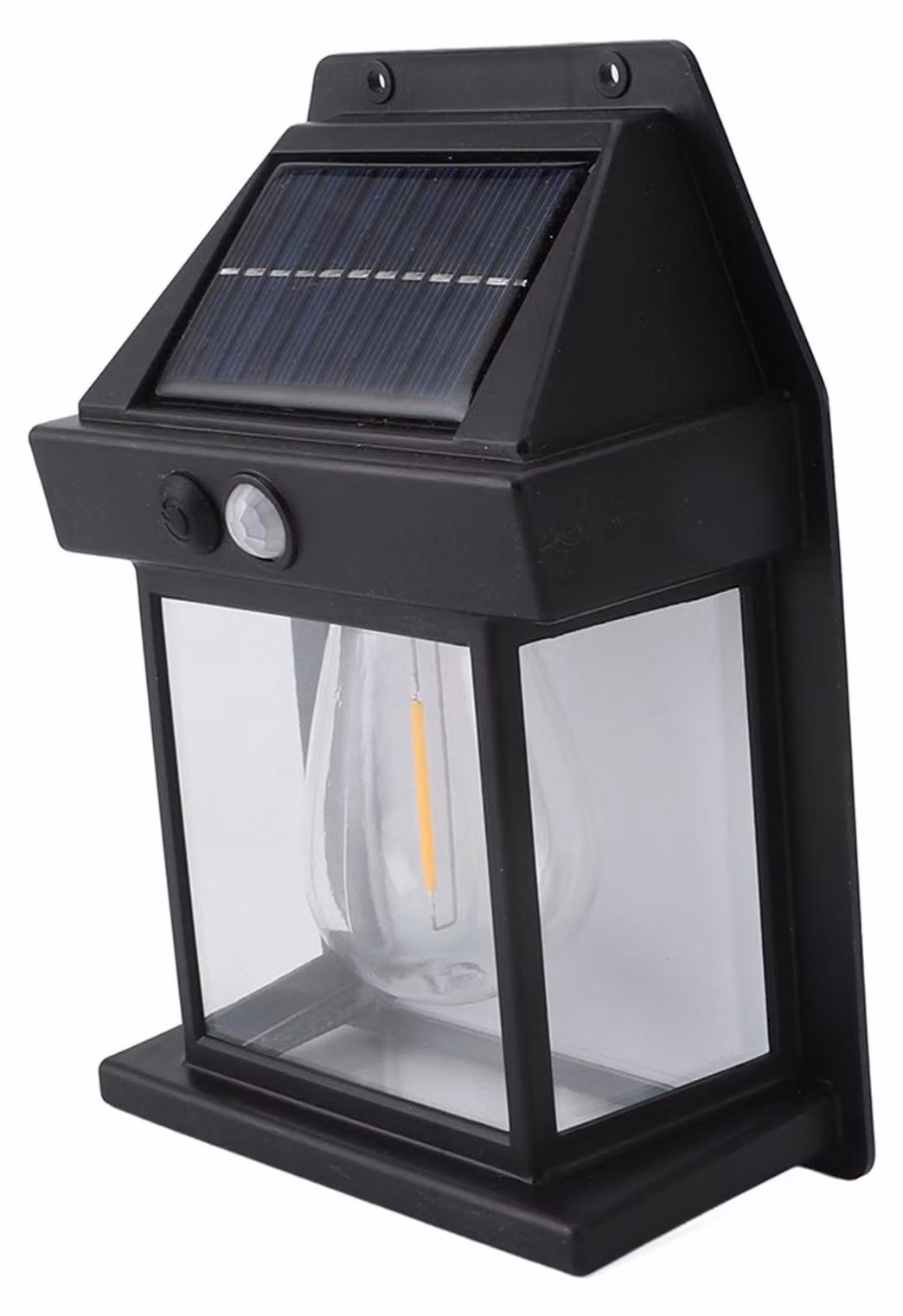 2 luci da esterno a sensore di movimento solari, impermeabili, con 3 teste regolabili