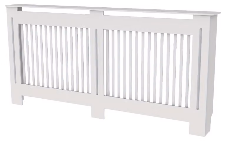 Rinnovamento radiatori - Mobile radiatore - Copertura per termosifoni - Rivestimento radiatori - Copertura radiatori - Design in legno bianco