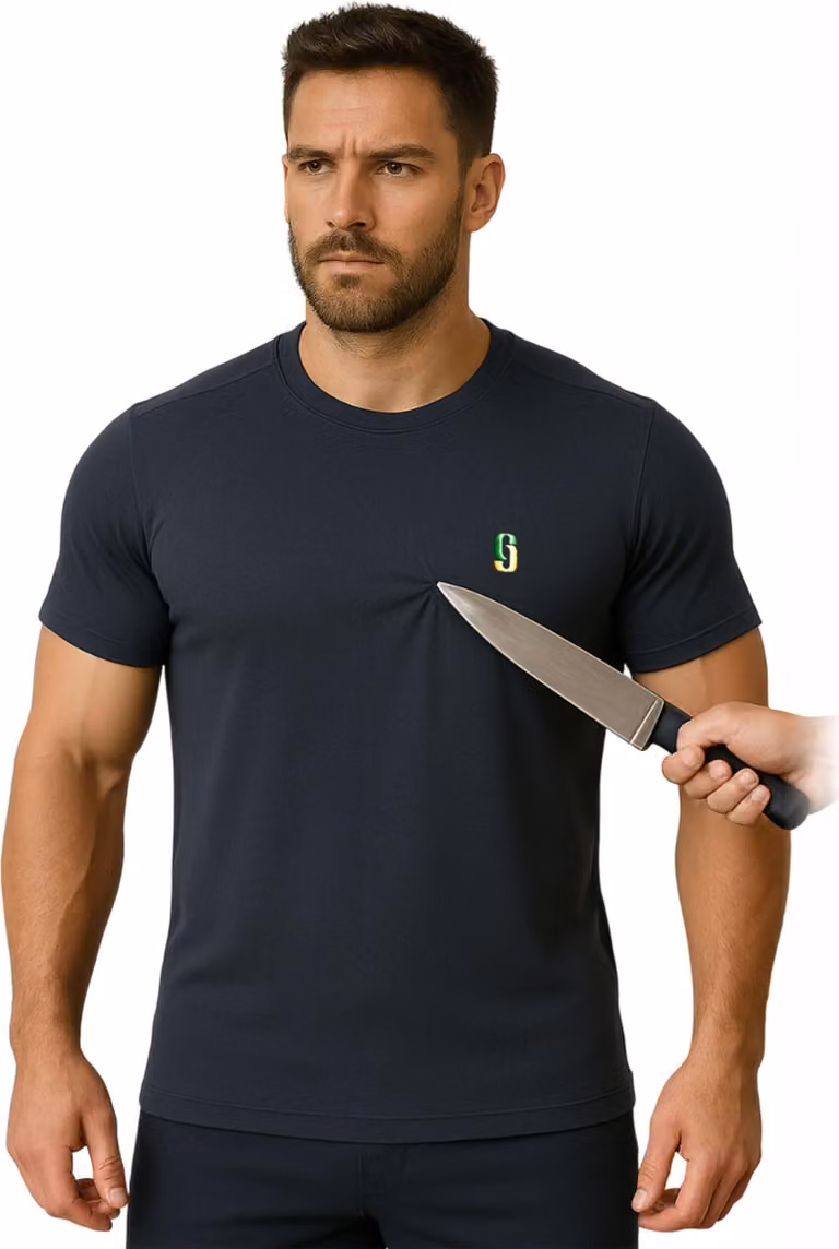 T-shirt protezione punti, taglia XL, nero