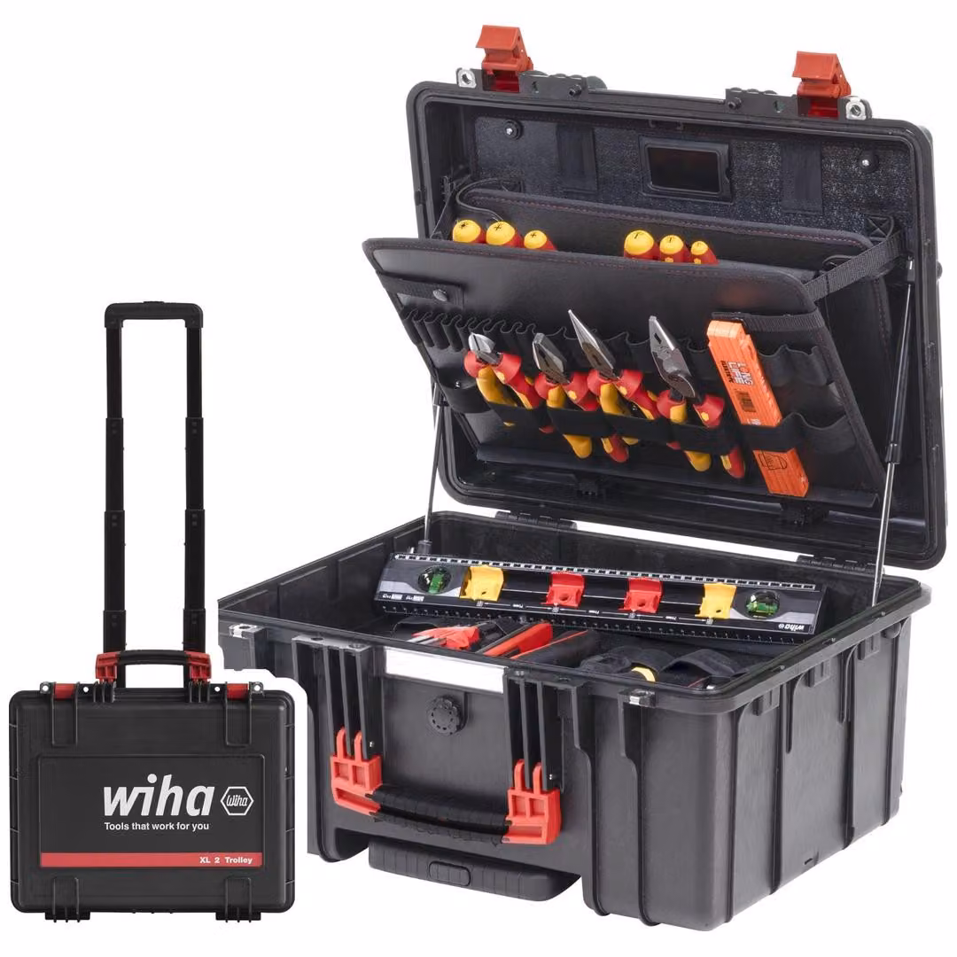 Wiha 45795 Set di utensili Valigetta portautensili XL2 Trolley elettrico 60 pezzi (45795)