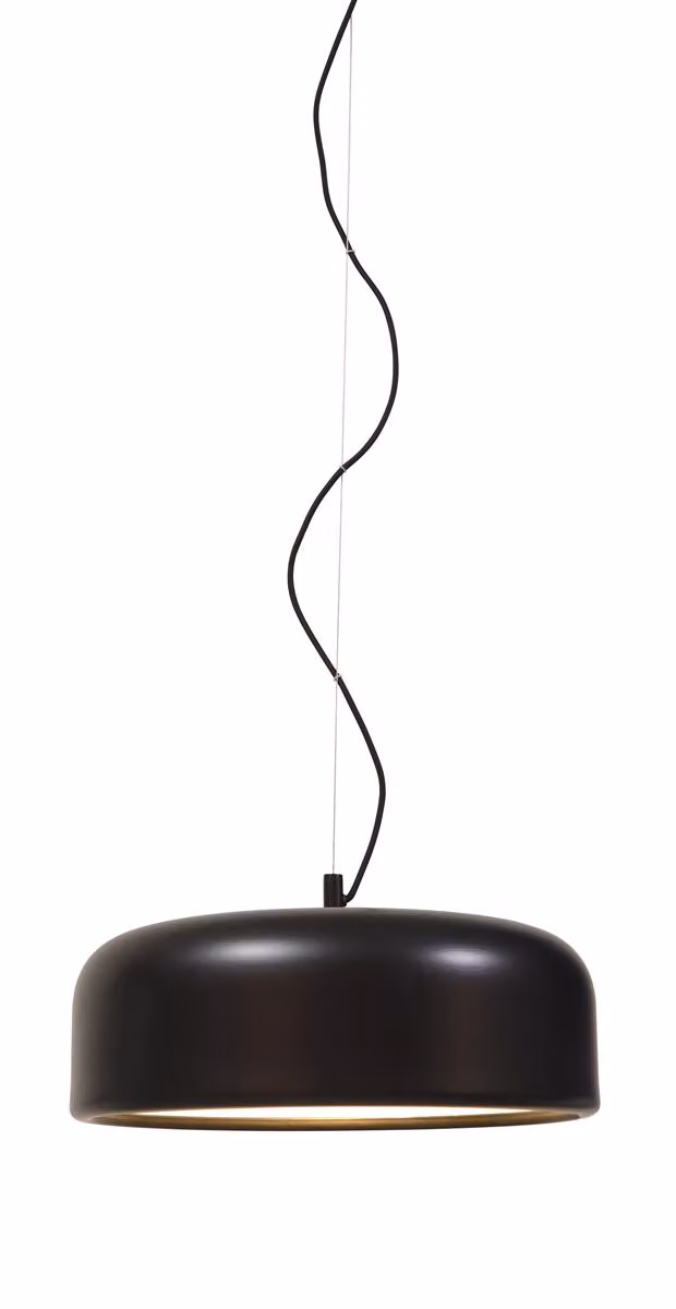 si tratta di RoMi - Lampada a sospensione Marseille - Nero - Ø49cm Lampada a sospensione - Lampada da tavolo - Lampada da salotto - Lampada da camera da letto - Soggiorno