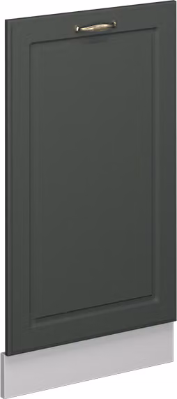Pannello frontale della lavastoviglie Vicco Fame-Line Verde-oro rustico 45 cm senza piano di lavoro, Model 54513