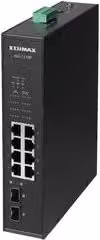 Switch di rete Edimax IGS 1210P Industrial 10 porte Gigabit PoE+ Black