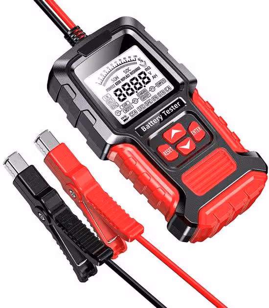 Tester per batterie automobilistiche - 12V e 24V, 3~400Ah, 40-2000CCA - Apparecchio di test per batterie digitale
