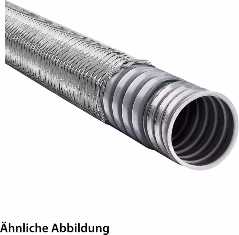 FLEXA SPR-PVC-EDU-AS Guaina metallica con rivestimento in PVC e treccia in acciaio AD 14,0 mm, ID 10,0 mm profilo agganciato,